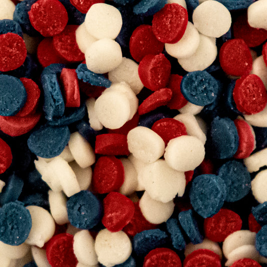 Navy, Red & White Confetti Sprinkles