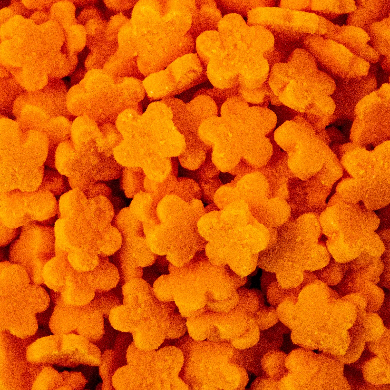 Orange Flower Sprinkles Edible cake decoration