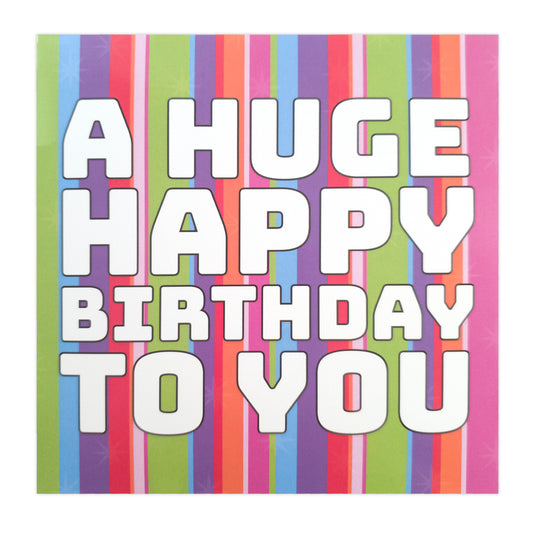 A huge happy birthday - birthday card - Michton UK