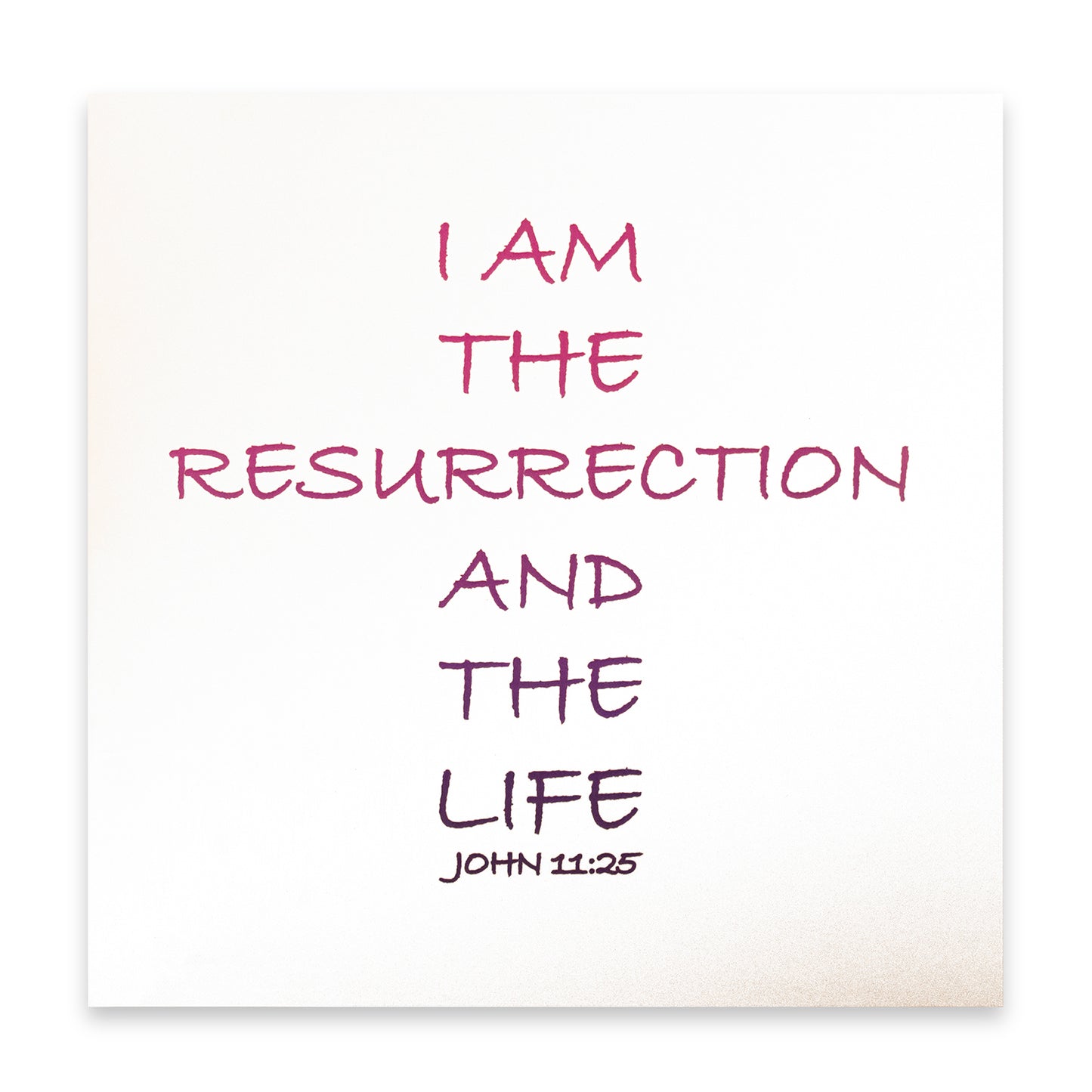 Resurrection and the Life Easter Card