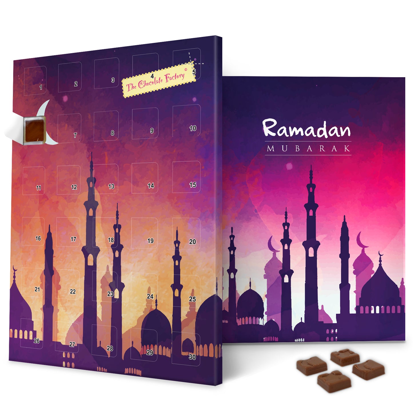 Purple Mosque Sunset Ramadan Calendar