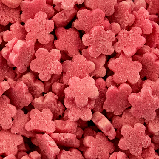 Cerise Flower Sprinkles Edible cake decorations
