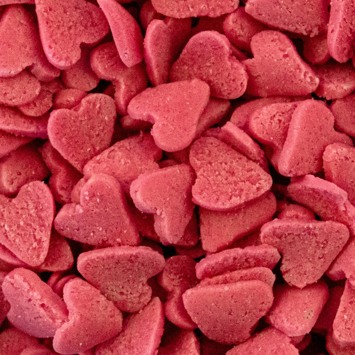 Cerise heart sprinkles edible cake decorations