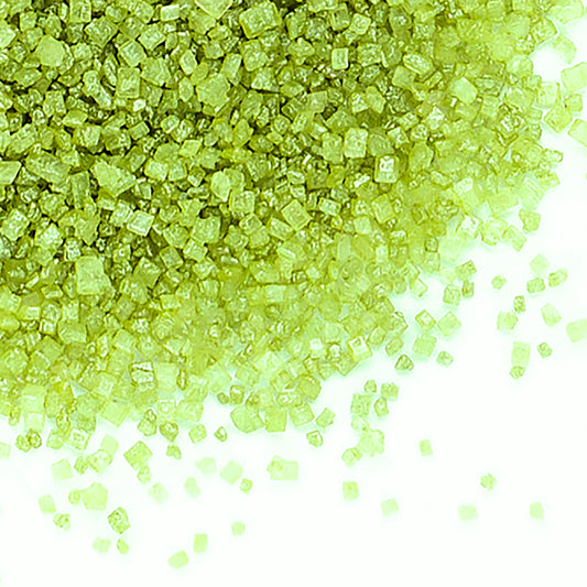 Green Shimmer Sugar Sprinkles Cake Decoration