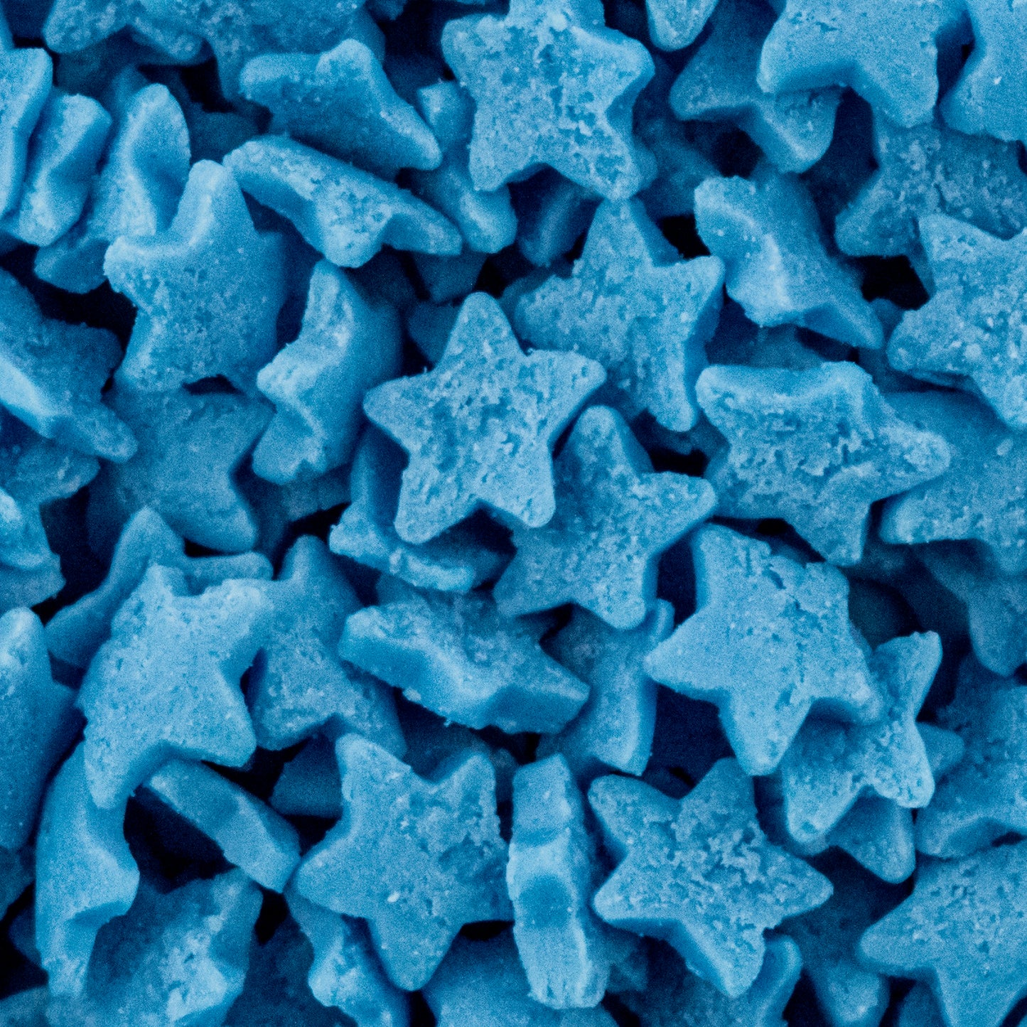 Bright Blue 5 star sprinkles edible cake decorations