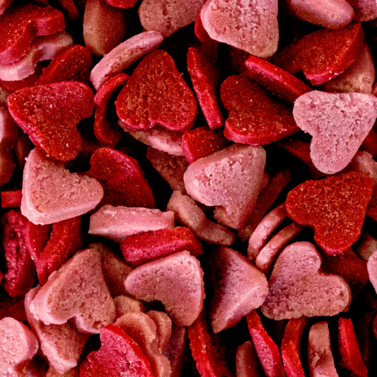 Cerise & Red Heart Sprinkles