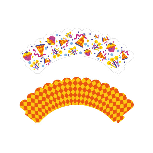 Party Reversible Cupcake Wrap