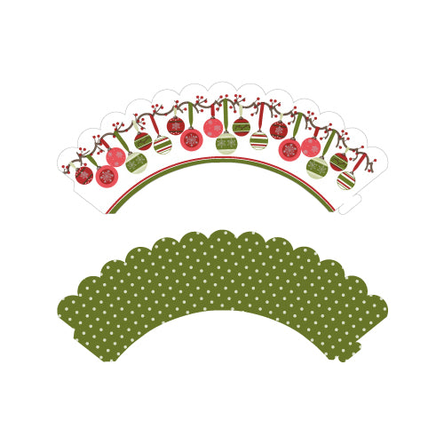 Christmas Reversible Cupcake Wrap