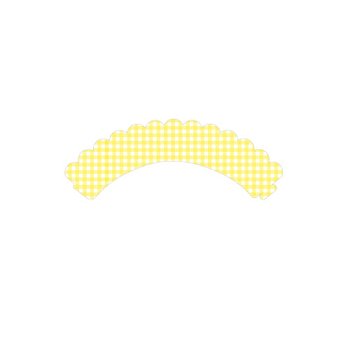 Yellow Gingham Fairy Cake Wrap