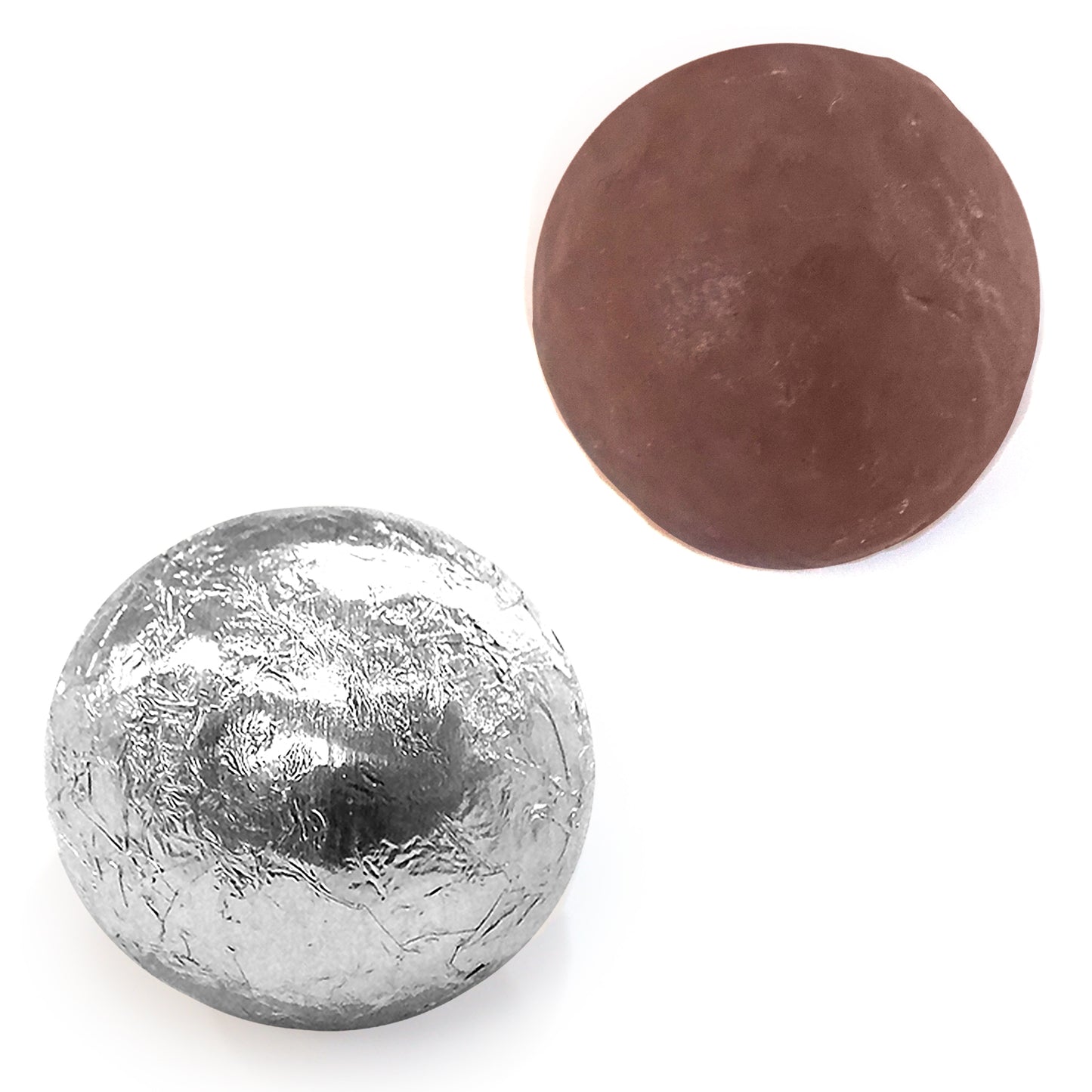 Silver Foiled Milk Chocolate Balls - 500g