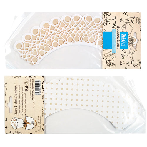 Scroll Reversible Cupcake Wrap