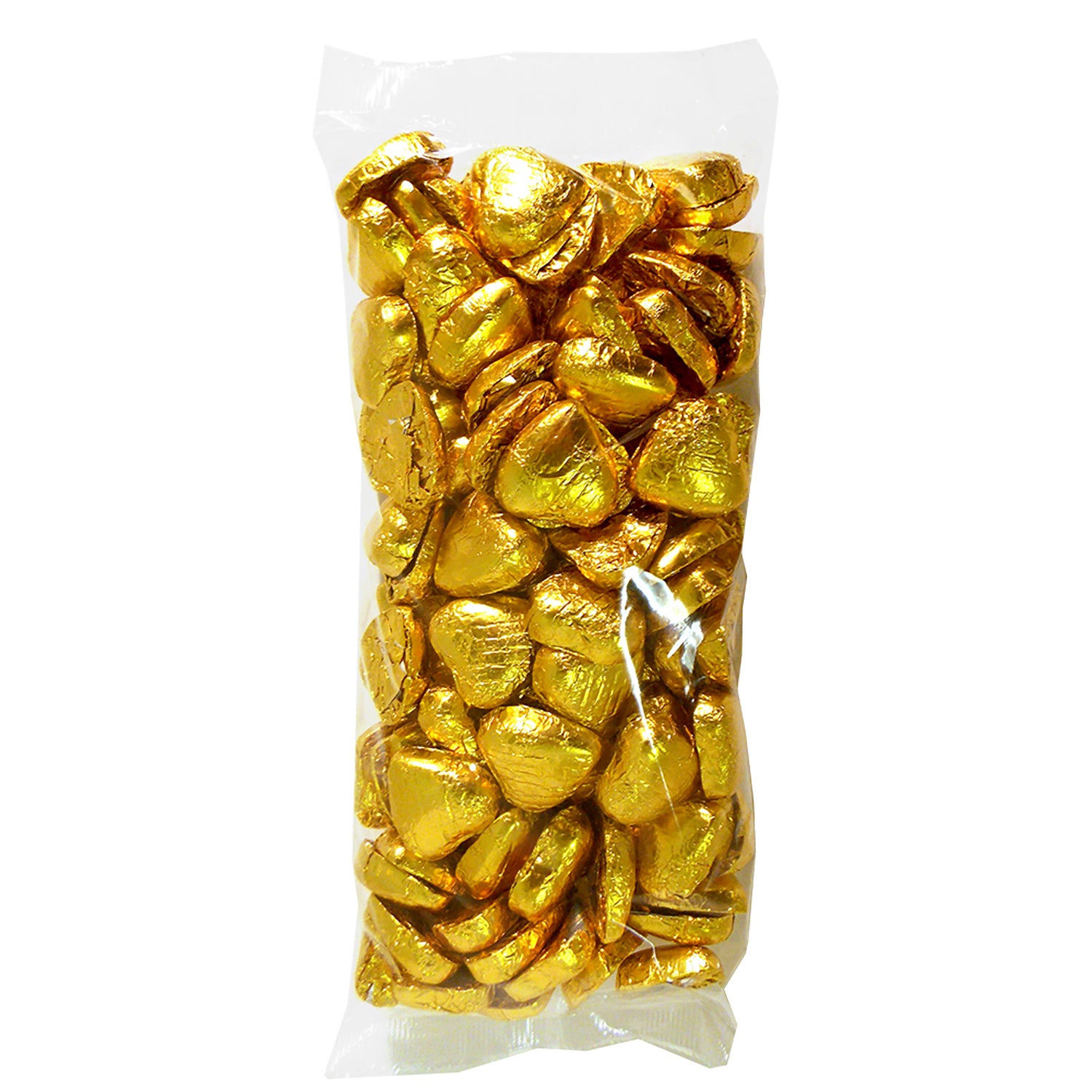 Gold Foiled Chocolate Hearts Wedding Favours Bag