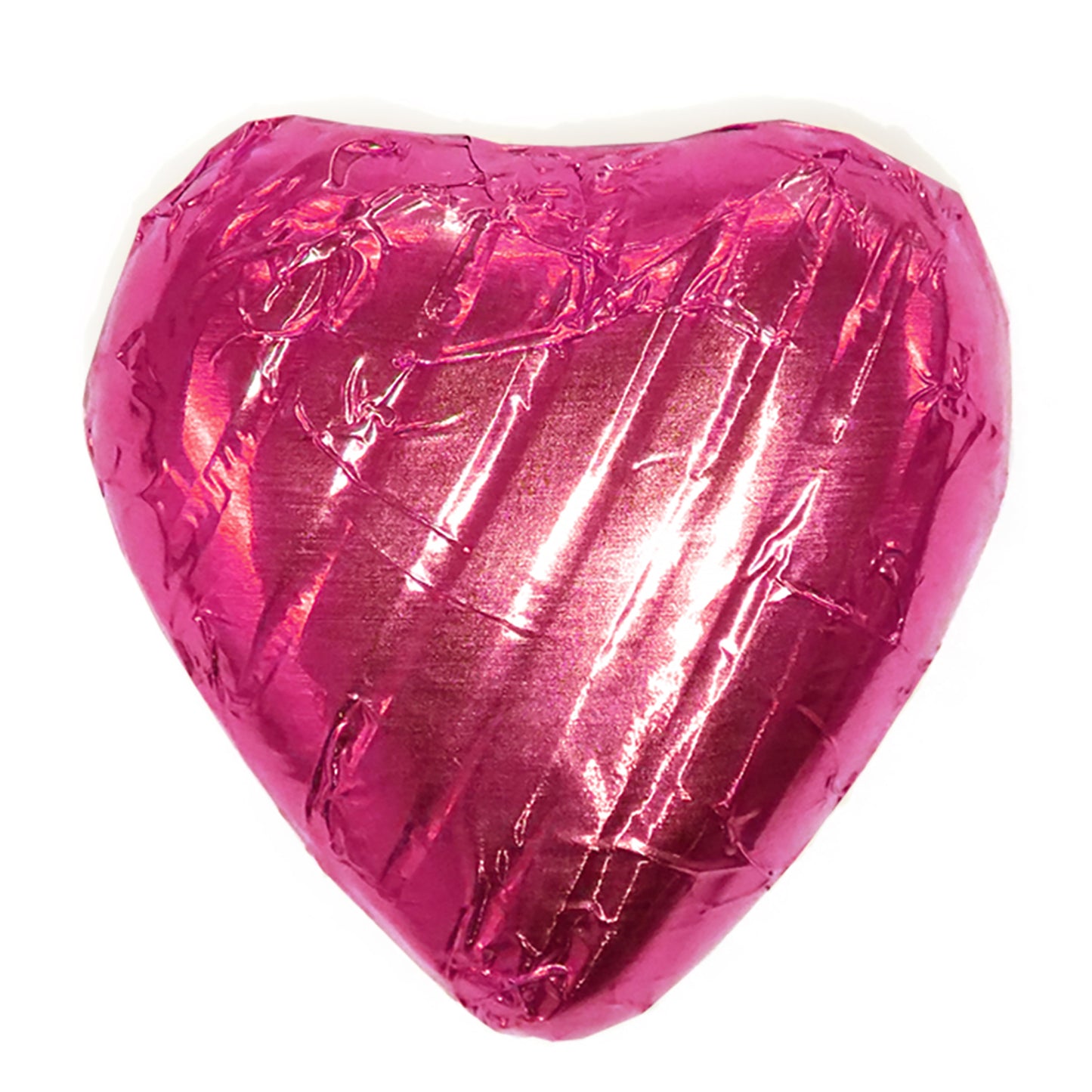 Pink Foiled Chocolate Hearts Wedding Favours Wrapped