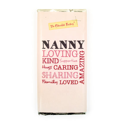 75g Chocolate Bar - 'Nanny' Wrapper