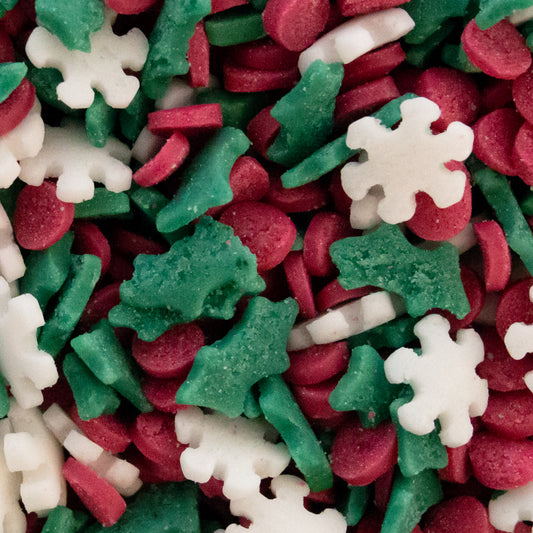 Snowflake & Hollyberry Sprinkles