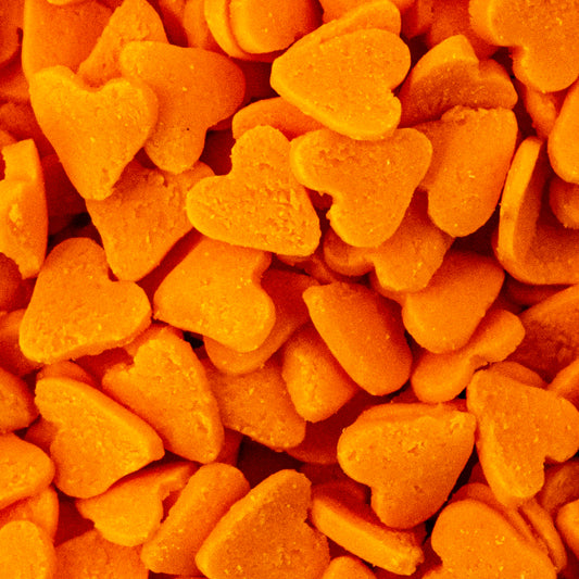 Orange Heart Sprinkles