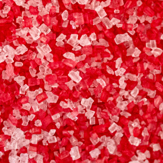 Red & White Shimmer Sugar