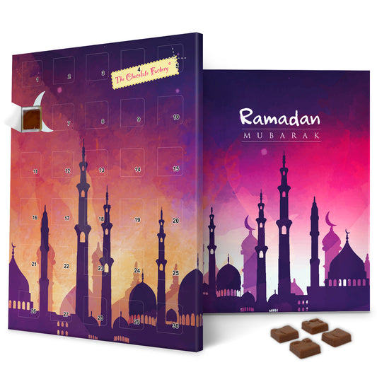 Purple Mosque Sunset Ramadan Calendar