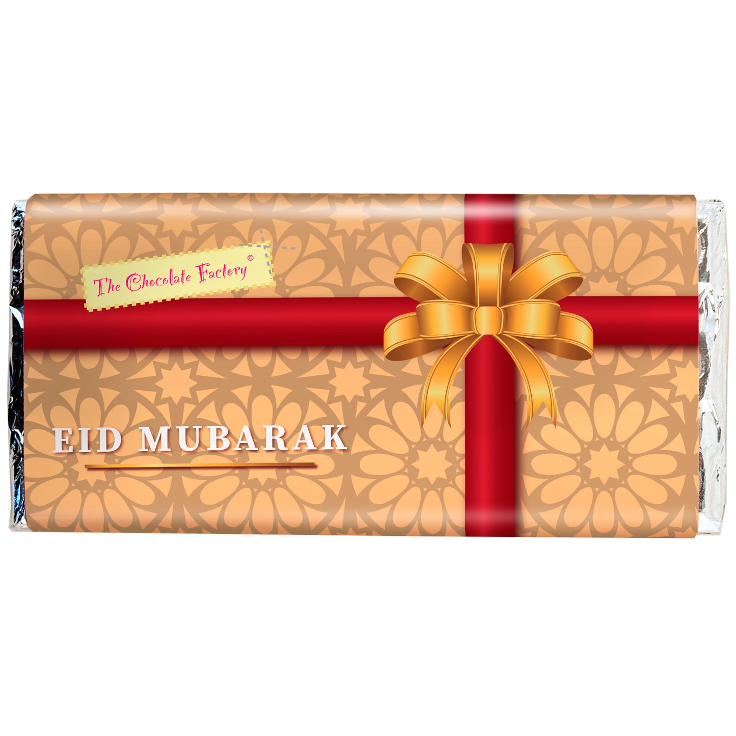 Bow & Flower Eid Solid Milk Chocolate 75g Bar