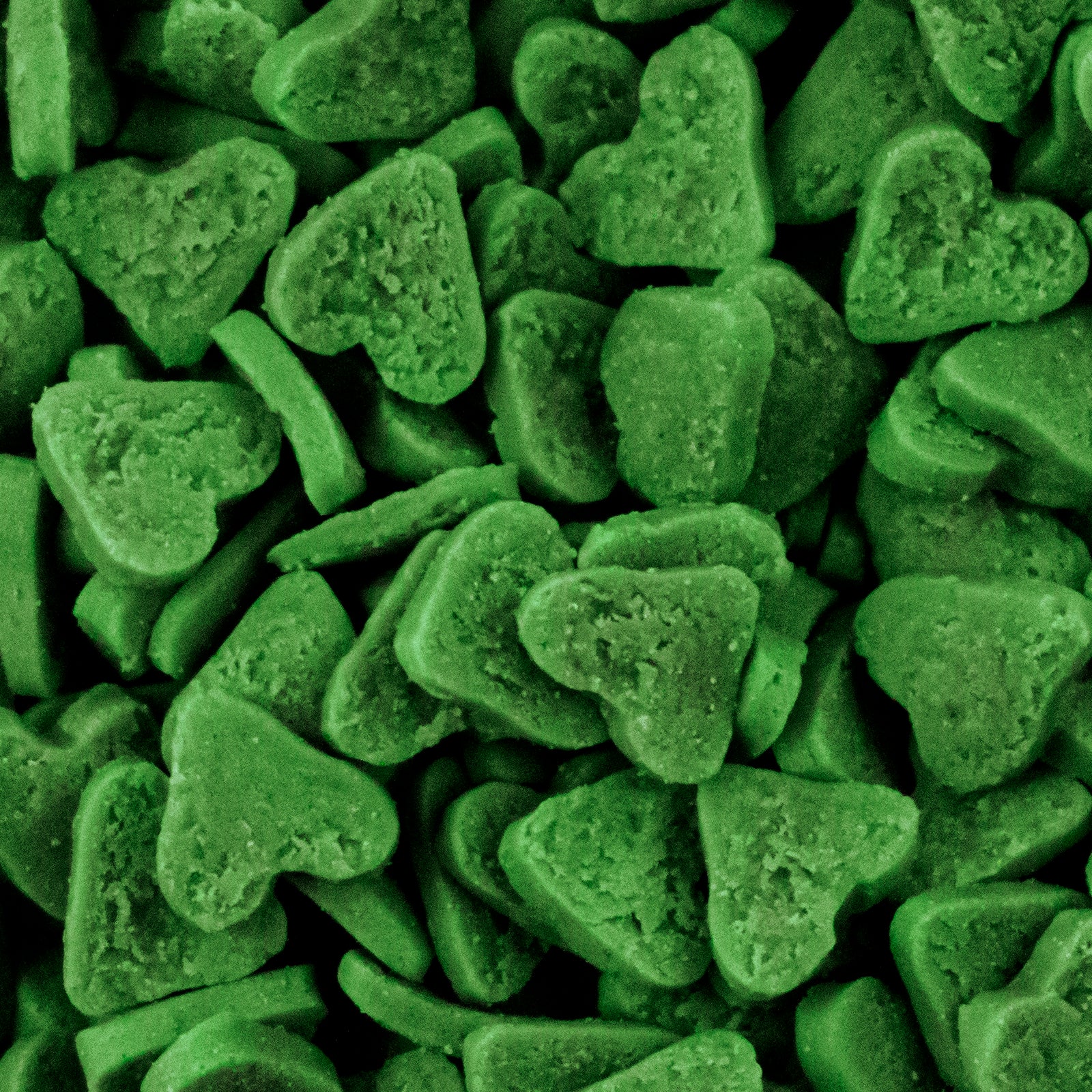 Green Heart Sprinkles Edible cake decorations