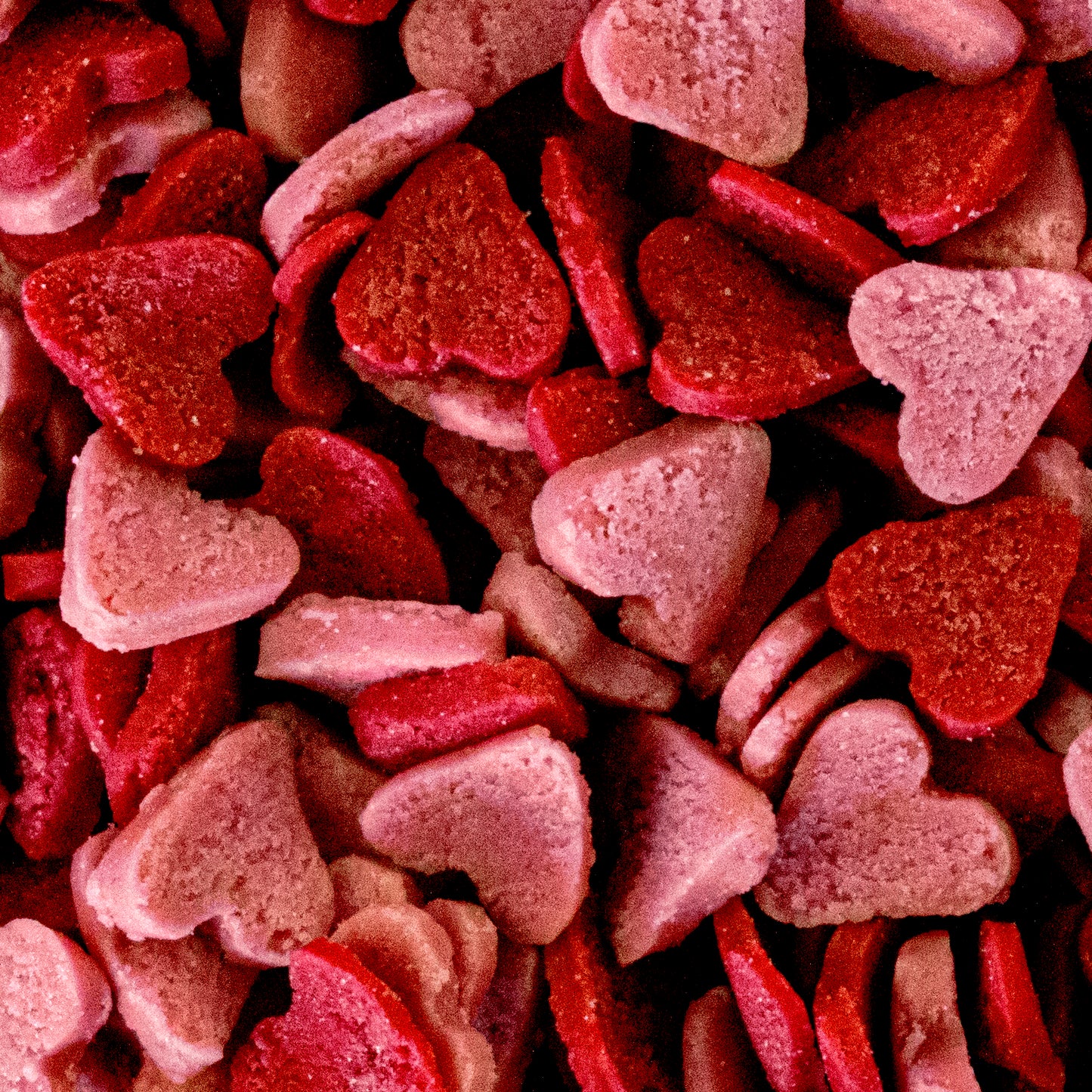 Hot Pink/Cerise and Red Heart Sprinkles