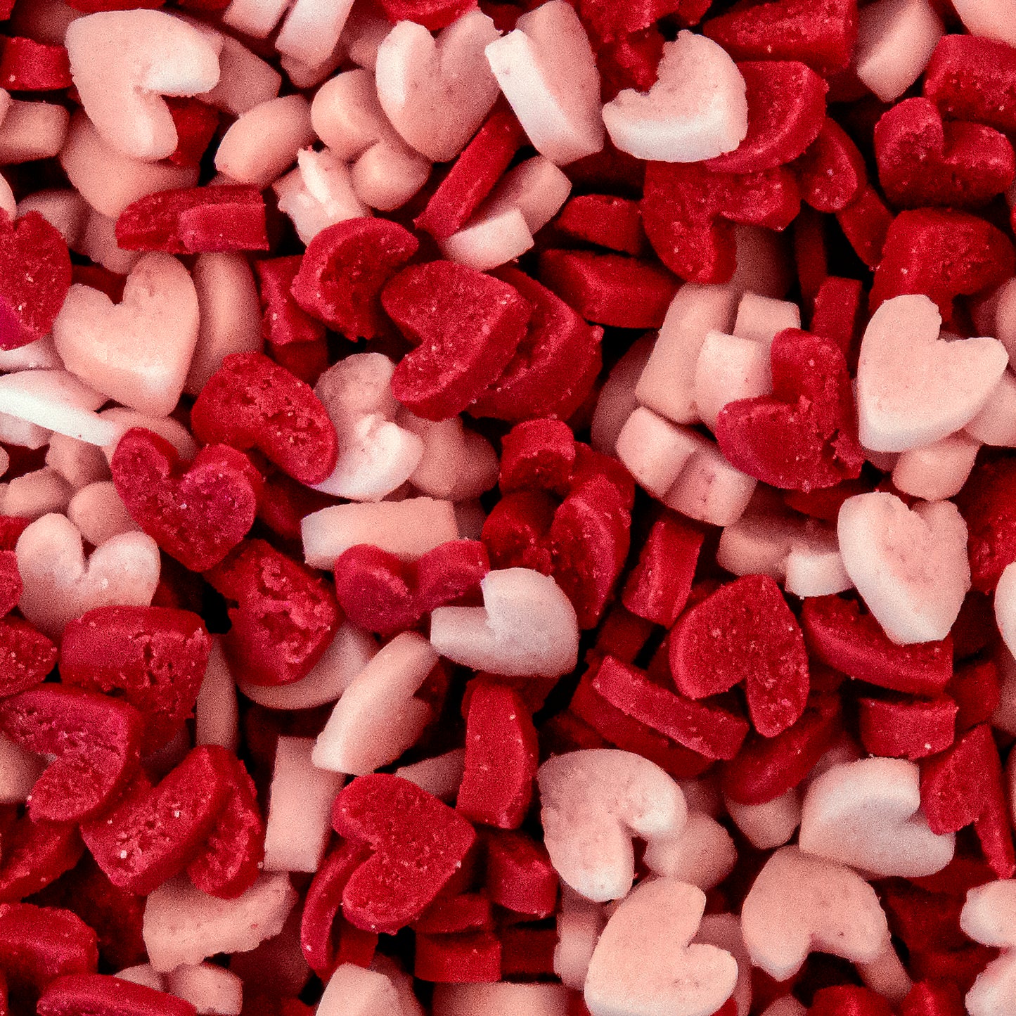 Pink and Red Mini Heart Sprinkles