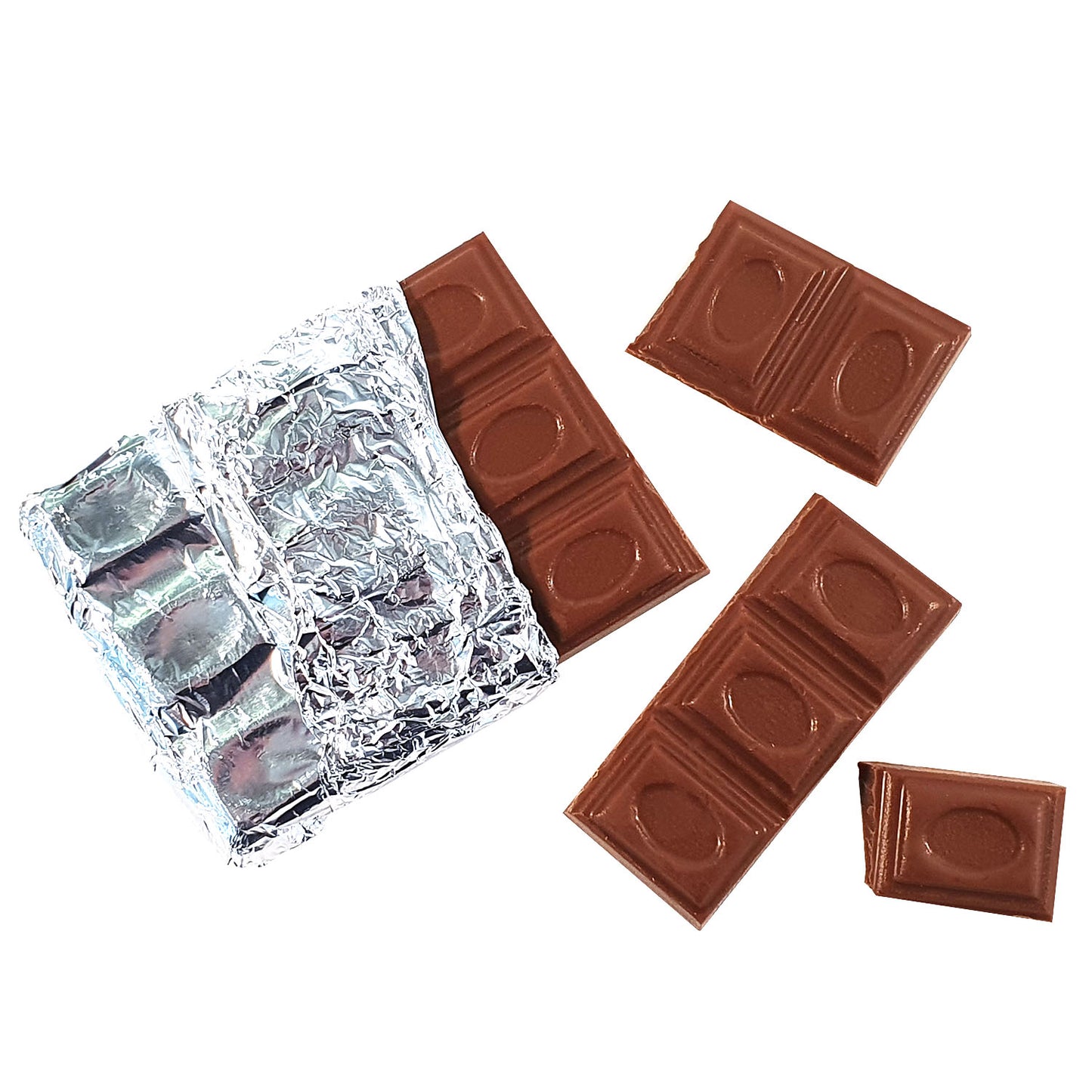Michton Solid Milk Chocolate 75g Silver Foiled Bar