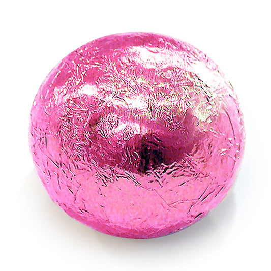 Pink Foiled Milk Chocolate Balls - 500g