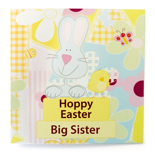 Hoppy Easter Big Sister Card