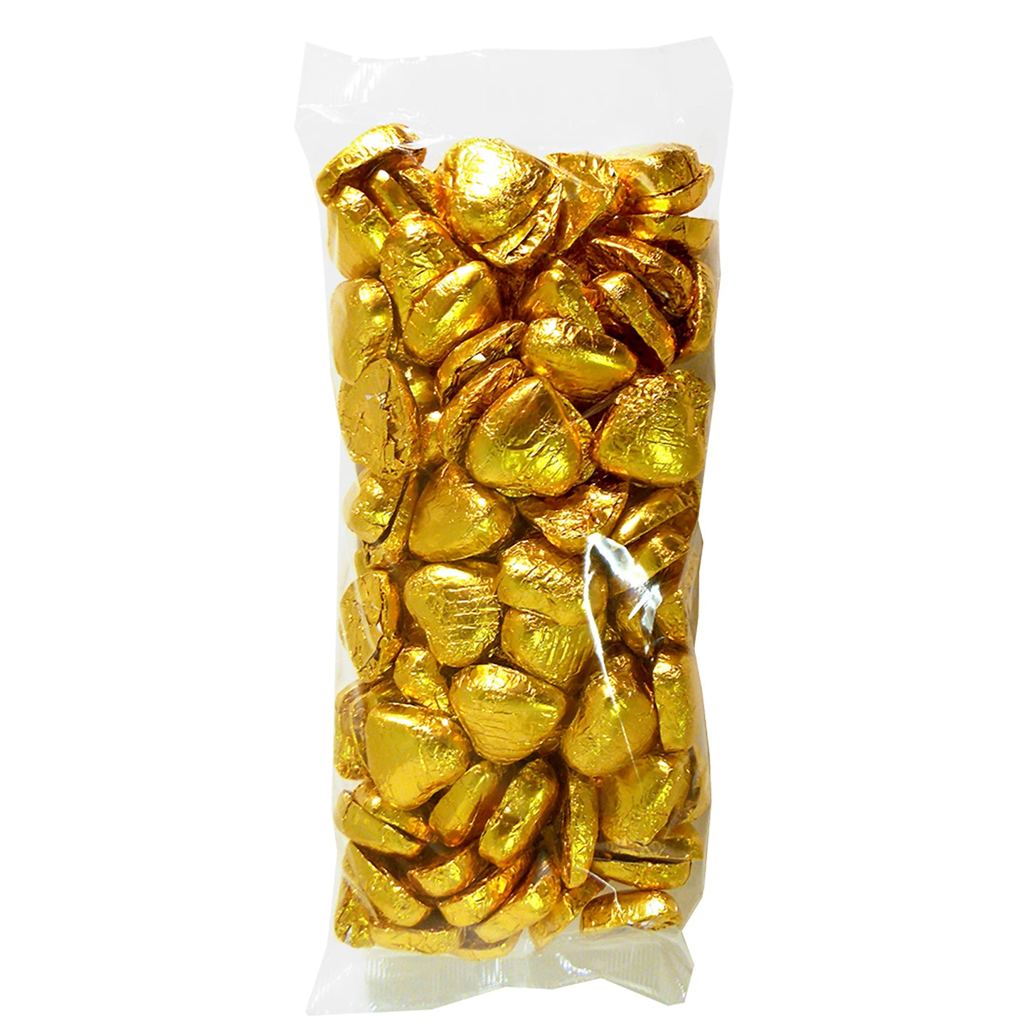 Gold Foiled Chocolate Hearts Wedding Favours Bag