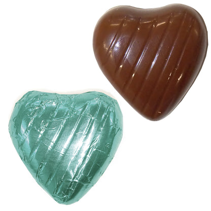Light Blue Foiled Chocolate Hearts Wedding Favours