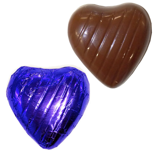 Midnight Foiled Chocolate Hearts Wedding Favours
