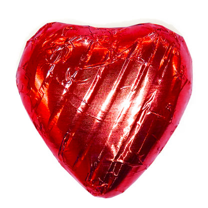 Red Foiled Chocolate Hearts Wedding Favours Wrapped