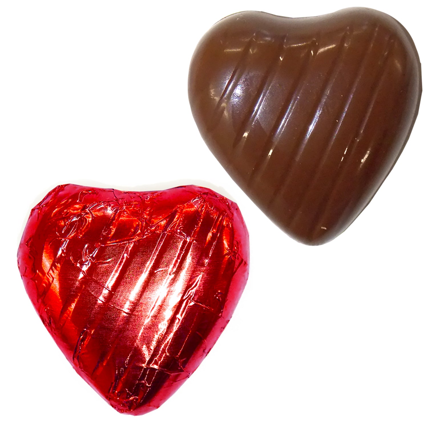Red Foiled Chocolate Hearts Wedding Favours