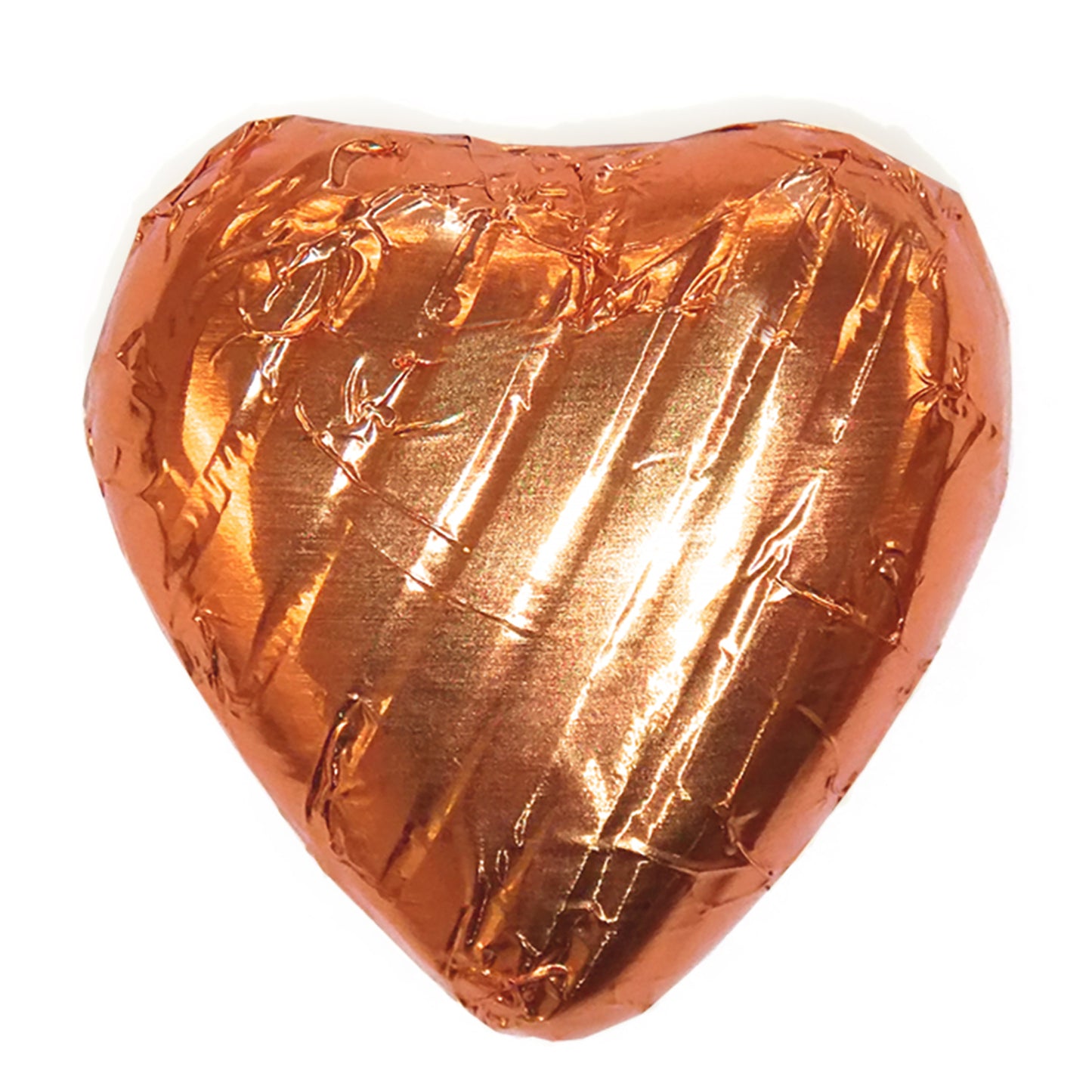 Copper Rose Gold Foiled Chocolate Hearts Wedding Favours Wrapped
