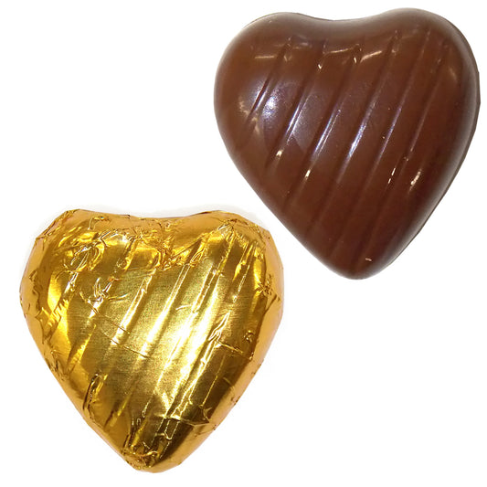 Gold Foiled Chocolate Hearts Wedding Favours