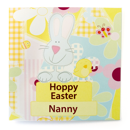 Hoppy Easter Card - Grandma / Gran / Mamgu / Nanna / Nan / Nanny Variations